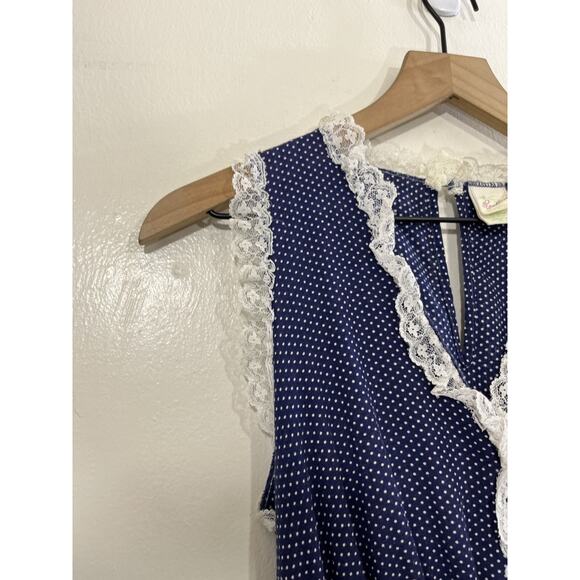 Vtg Cottage Prairie Romantic Victorian Edwardian Inspired Dress M Farm Country - Picture 4 of 15